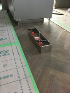 トーヨーキッチン取付け施工現場