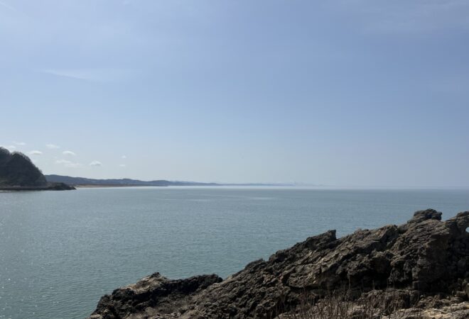 獅子ヶ鼻から眺める海