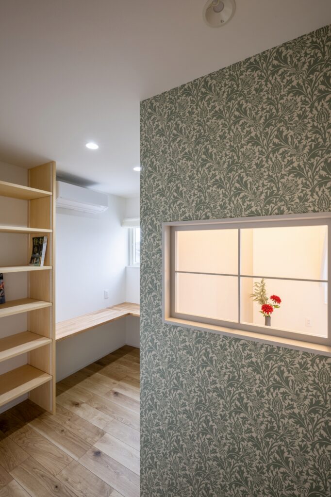 デザインにこだわった建具は雑貨屋さんで購入。DIYで好きな色にペイントするのもよし