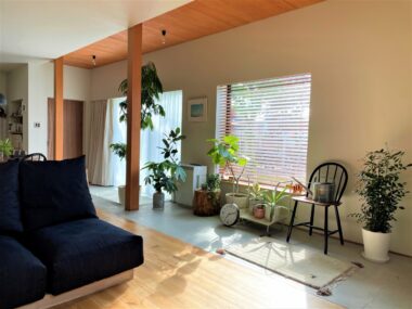 庭とつながる室内土間ビフォーアフター