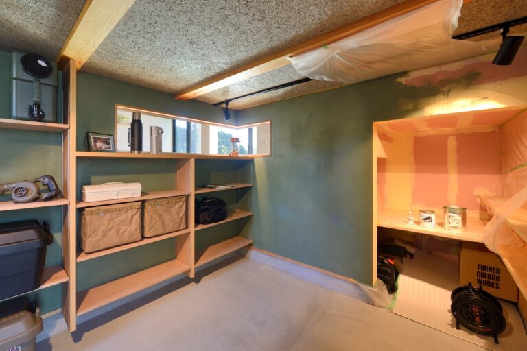 趣味室として使える土間スペース