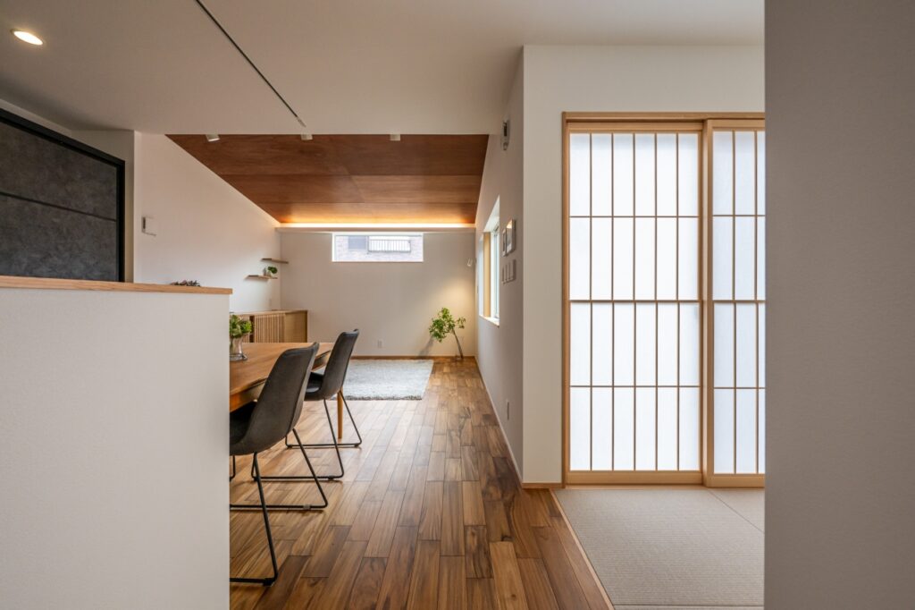 LDKと和室がつながった住まい