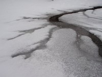 大河の原型のフラクタクル(工場内土間)